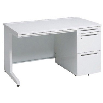 アドバンス 右片袖 中央引出し付(A3対応) コンセント対応タイプ L脚 オカムラ(岡村製作所)