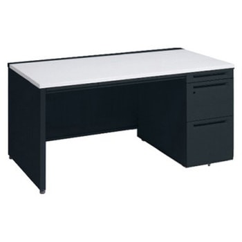 アドバンス 右片袖 中央引出し付(A3対応) コンセント対応タイプ パネル脚 オカムラ(岡村製作所)