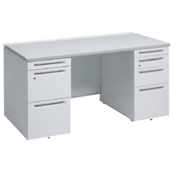 アドバンス 両袖机 4段 中央引出し無 スタンダードタイプ オカムラ(岡村製作所)