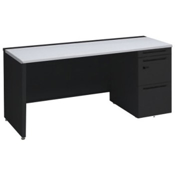 アドバンス 右片袖 中央引出し無 スタンダード ダイヤル錠タイプ パネル脚 オカムラ(岡村製作所)