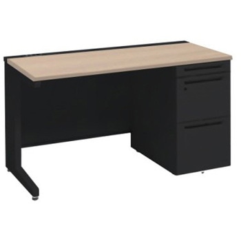 アドバンス 右片袖 中央引出し無 コンセント対応タイプ L脚 オカムラ(岡村製作所)