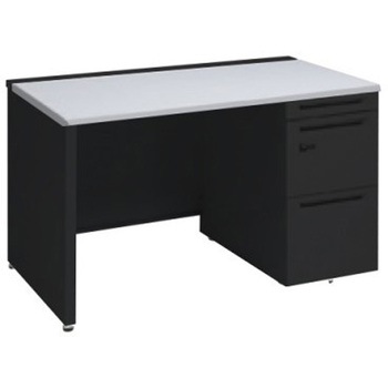 アドバンス 右片袖 中央引出し無 スタンダード ダイヤル錠タイプ パネル脚 オカムラ(岡村製作所)