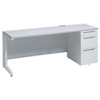 アドバンス 右片袖3段B5 中央引出し無 コンセント対応タイプ L脚 オカムラ(岡村製作所)