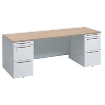 アドバンス 両袖机 中央引出し無 スタンダードタイプ オカムラ(岡村製作所)