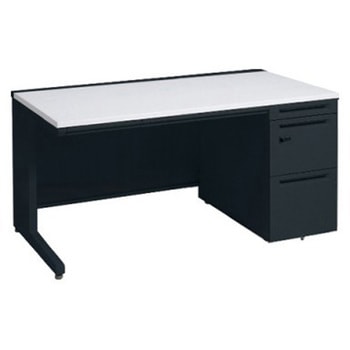 アドバンス 右片袖 中央引出し付(A3対応) コンセント対応タイプ ダイヤル錠タイプ L脚 オカムラ(岡村製作所)