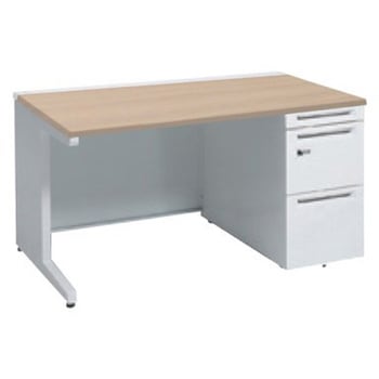 アドバンス 右片袖 中央引出し無 標準タイプ ダイヤル錠タイプ L脚 オカムラ(岡村製作所)