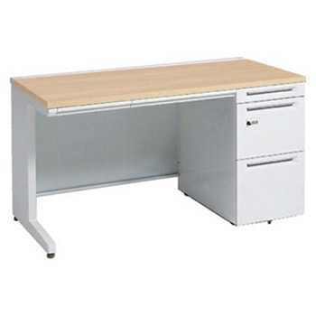 アドバンス 右片袖 中央引出し付(A3対応) コンセント対応タイプ ダイヤル錠タイプ L脚 オカムラ(岡村製作所)