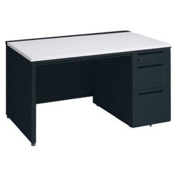 アドバンス 右片袖3段B5 中央引出し付(A3対応) 標準タイプ パネル脚 オカムラ(岡村製作所)