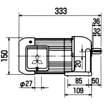 ギヤードモータ(GM-Sシリーズ) 0.75KW