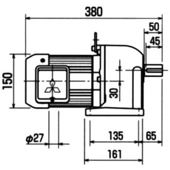 ギヤードモータ(GM-Sシリーズ) 0.75KW