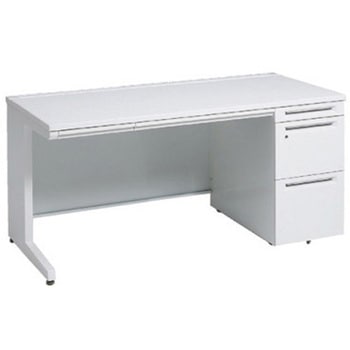 アドバンス 右片袖 中央引出し付(A3対応) コンセント対応タイプ L脚 オカムラ(岡村製作所)