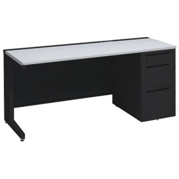 アドバンス 右片袖3段B5 中央引出し無 コンセント対応タイプ L脚 オカムラ(岡村製作所)