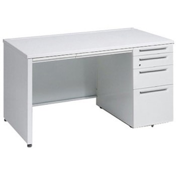 アドバンス 右片袖4段 中央引出し付(A3対応) コンセント対応タイプ パネル脚 オカムラ(岡村製作所)