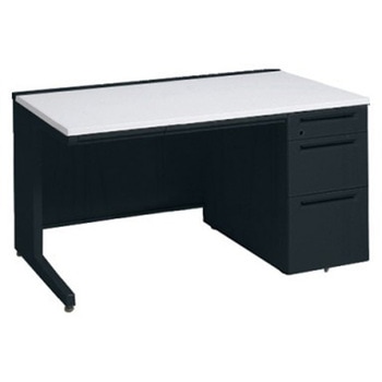 アドバンス 右片袖3段B5 中央引出し付(A3対応) 標準タイプ L脚 オカムラ(岡村製作所)