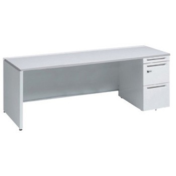 アドバンス 右片袖 中央引出し無 スタンダード ダイヤル錠タイプ パネル脚 オカムラ(岡村製作所)