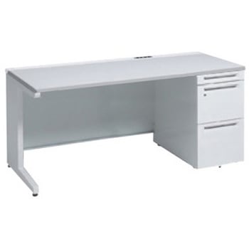 アドバンス 右片袖 中央引出し無 コンセント対応タイプ L脚 オカムラ(岡村製作所)