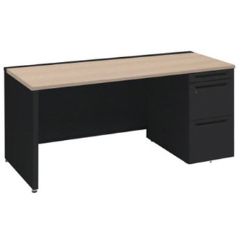 アドバンス 右片袖 中央引出し無 標準タイプ パネル脚 オカムラ(岡村製作所)