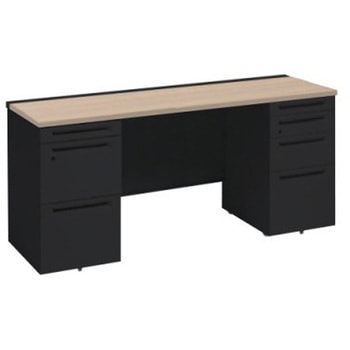 アドバンス 両袖机 4段 中央引出し無 スタンダードタイプ オカムラ(岡村製作所)