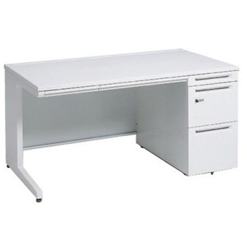 アドバンス 右片袖 中央引出し付(A3対応) コンセント対応タイプ ダイヤル錠タイプ L脚 オカムラ(岡村製作所)