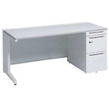 アドバンス 右片袖 中央引出し無 標準タイプ ダイヤル錠タイプ L脚 オカムラ(岡村製作所)