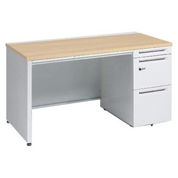 アドバンス 右片袖 中央引出し付(A3対応) 標準タイプ ダイヤル錠タイプ パネル脚 オカムラ(岡村製作所)