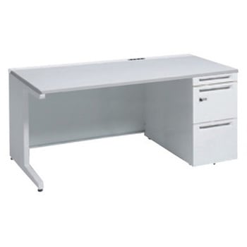 アドバンス 右片袖 中央引出し無 コンセント対応 ダイヤル錠タイプ L脚 オカムラ(岡村製作所)