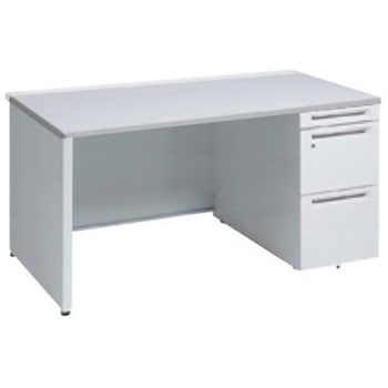 アドバンス 右片袖 中央引出し無 標準タイプ パネル脚 オカムラ(岡村製作所)