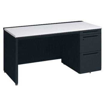 アドバンス 右片袖 中央引出し付(A3対応) 標準タイプ パネル脚 オカムラ(岡村製作所)