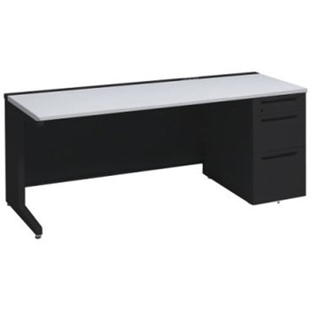 アドバンス 右片袖3段B5 中央引出し無 コンセント対応タイプ L脚 オカムラ(岡村製作所)