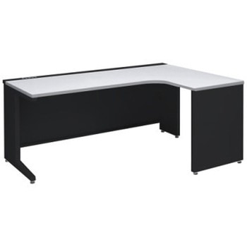 アドバンス L型右用引出無 配線カバーコンセント対応タイプ L脚 オカムラ(岡村製作所)