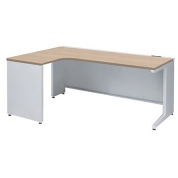 アドバンス L型左用引出無 配線カバーコンセント対応タイプ L脚 オカムラ(岡村製作所)