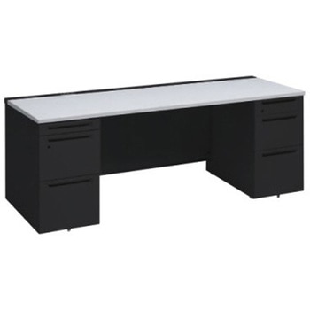 アドバンス 両袖机 3段B5 中央引出し無 コンセント対応タイプ オカムラ(岡村製作所)