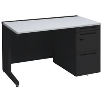 アドバンス 右片袖 中央引出し無 コンセント対応 ダイヤル錠タイプ L脚 オカムラ(岡村製作所)