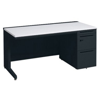 アドバンス 右片袖 中央引出し付(A3対応) 標準タイプ ダイヤル錠タイプ L脚 オカムラ(岡村製作所)