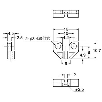 取り付けスペーサ パナソニック インダストリー(パナソニック デバイスSUNX)