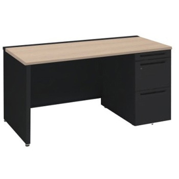 アドバンス 右片袖 中央引出し無 標準タイプ パネル脚 オカムラ(岡村製作所)