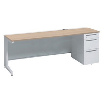 アドバンス 右片袖3段B5 中央引出し無 コンセント対応タイプ L脚 オカムラ(岡村製作所)