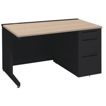 アドバンス 右片袖3段B5 中央引出し無 コンセント対応タイプ L脚 オカムラ(岡村製作所)