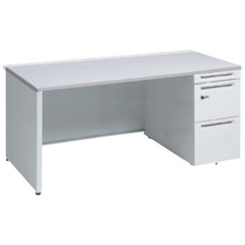 アドバンス 右片袖 中央引出し無 スタンダード ダイヤル錠タイプ パネル脚 オカムラ(岡村製作所)