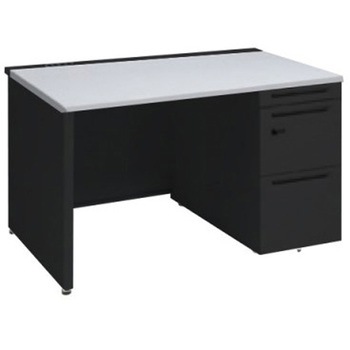 アドバンス 右片袖 中央引出し無 コンセント対応 ダイヤル錠タイプ パネル脚 オカムラ(岡村製作所)