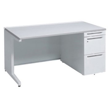 アドバンス 右片袖 中央引出し無 標準タイプ L脚 オカムラ(岡村製作所)