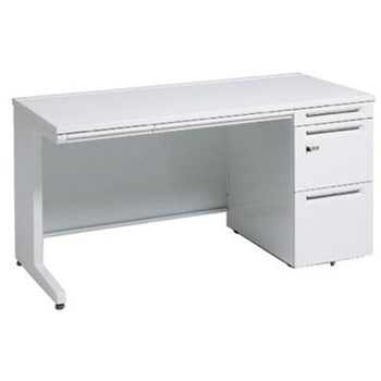 アドバンス 右片袖 中央引出し付(A3対応) コンセント対応タイプ ダイヤル錠タイプ L脚 オカムラ(岡村製作所)