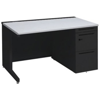 アドバンス 右片袖 中央引出し無 コンセント対応 ダイヤル錠タイプ L脚 オカムラ(岡村製作所)