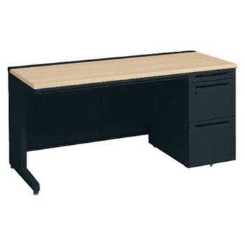 アドバンス 右片袖 中央引出し付(A3対応) 標準タイプ L脚 オカムラ(岡村製作所)