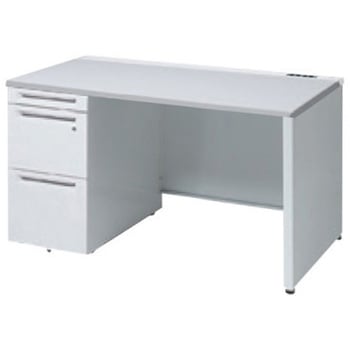 アドバンス 左片袖 中央引出し無 コンセント対応タイプ パネル脚 オカムラ(岡村製作所)