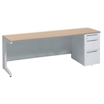 アドバンス 右片袖3段B5 中央引出し無 標準タイプ L脚 オカムラ(岡村製作所)