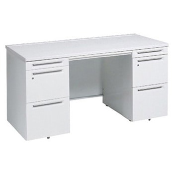 アドバンス 両袖机 中央引出し付(A3対応) コンセント対応タイプ オカムラ(岡村製作所)