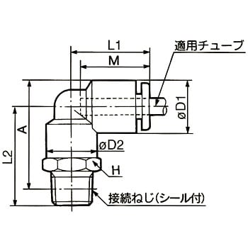 KQ2L06-02S エルボユニオン KQ2L 1袋(10個) SMC 【通販サイトMonotaRO】