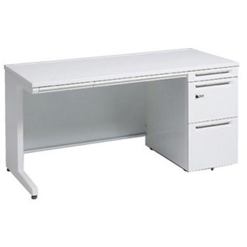 アドバンス 右片袖 中央引出し付(A3対応) 標準タイプ ダイヤル錠タイプ L脚 オカムラ(岡村製作所)