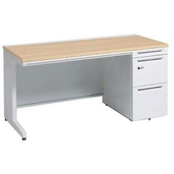 アドバンス 右片袖 中央引出し付(A3対応) 標準タイプ ダイヤル錠タイプ L脚 オカムラ(岡村製作所)